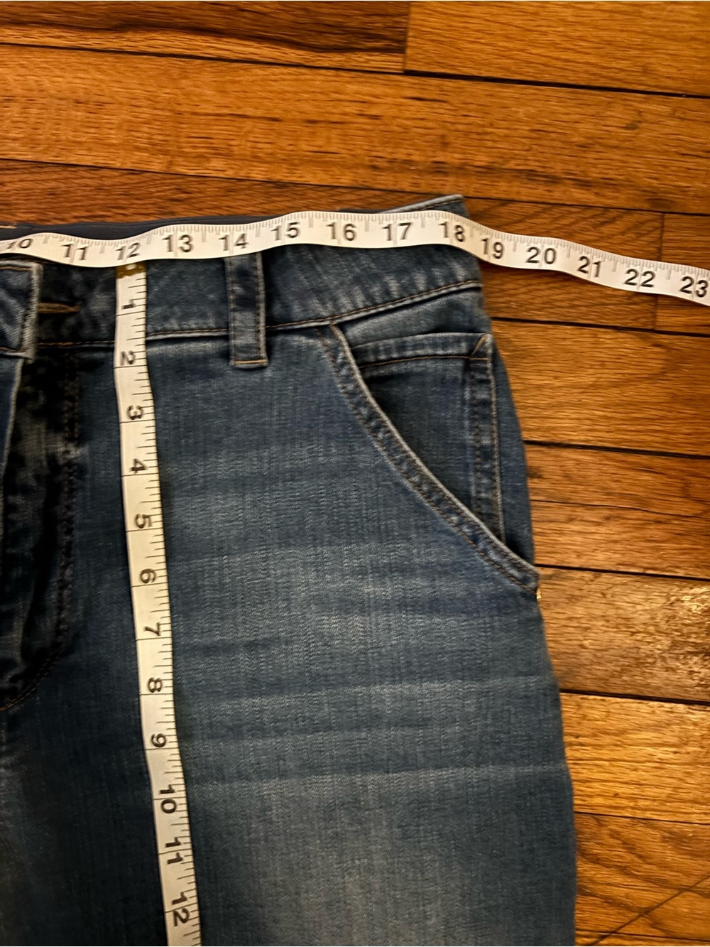 Democracy Mid Blue Cargo Wide-Leg Jeans - Picture 2 of 5